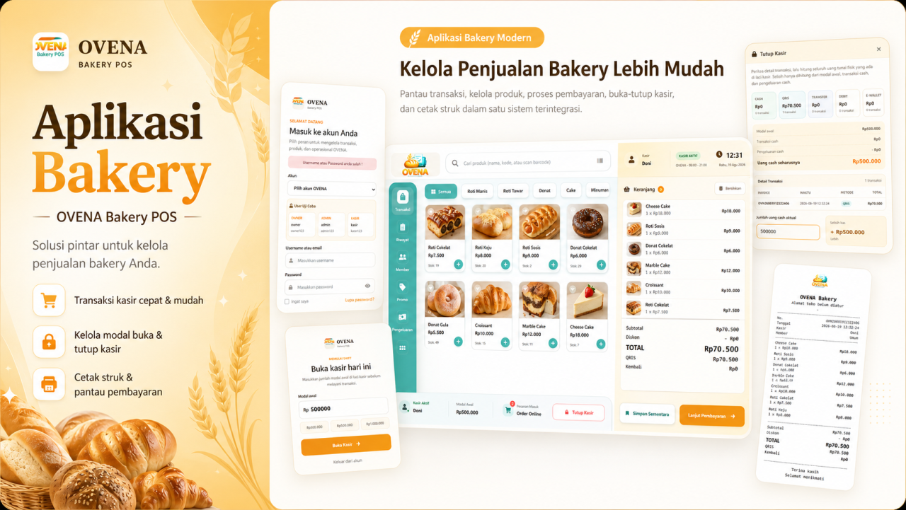OVENA – Bakery POS & Cashier Management System