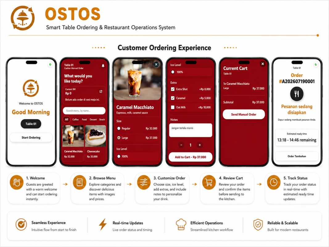 OSTOS – Coffee Shop Ordering & Cashier System